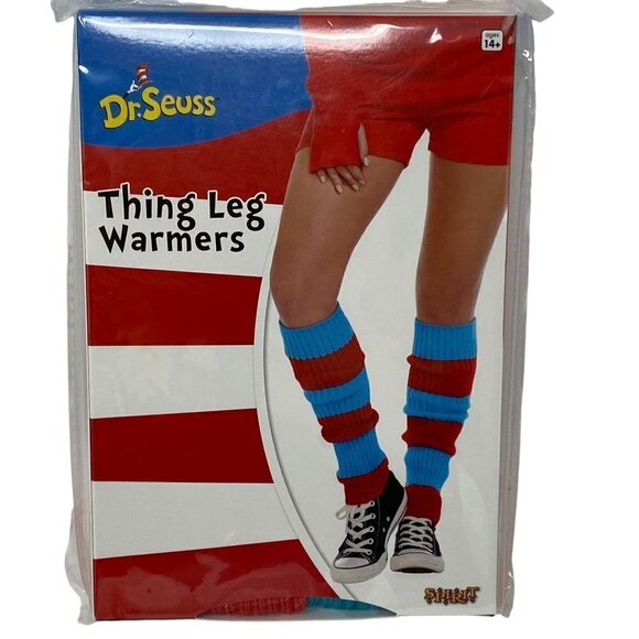 Spirit Halloween Dr. Seuss Thing Leg Warmers One Size Halloween Costume Ages 14+ - Picture 1 of 4